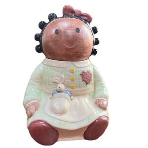 Vintage Treasure Craft "Spice" Rag Doll Cookie Jar 14" Ceramic Kitchen Canister